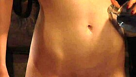 Big Natural Boobs Lesbian Slave Oiled and Punished by Strict Madame!