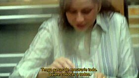 Office foursome heats up with pov action and spanish subtitles for intense fun