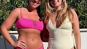 Real bikini babes flash big asses and tits on beach compilation.