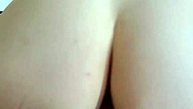 Amateur babe rides reverse cowgirl straight to creamy creampie finish