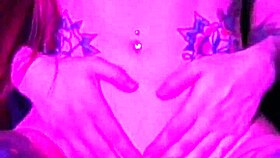 Clothes Ripped in Dripping Pink Dildo Ride