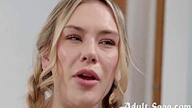 😍 petite blonde teen's big pussy lips hooked on kai jaxon and dylan moore vibes