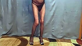 busy-bottom rocks new fishnet body stocking and heels in hd, teasing every curve for ultimate update thrill.