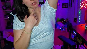 watch me masturbate my shaved tight pussy with dildo till i moan and orgasm for my boyfriend