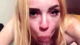 Prim British Slut Forced to Worship and Swallow Huge BBC Load