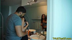 real petite euro babe blindfolded tricked into hard pussy pounding