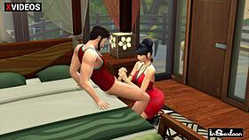 hey neighbor, watch this busty wife ride my cock while ignoring her husband
