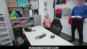 cashier tallie gets punished hard by officer mike mancini