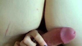 Amateur babe rides reverse cowgirl straight to creamy creampie finish