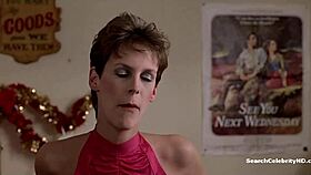 jamie lee curtis sneaks casual handjob tease in retro blue film scene
