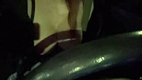 check out this italian milf artemisia love flashing massive tits while driving public