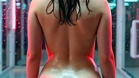 young babe enjoys sensual ass massage session