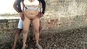 Indian milf gets roughly fucked in jungle outdoors