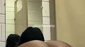 joanfantasy explores toys solo in the bathroom washroom