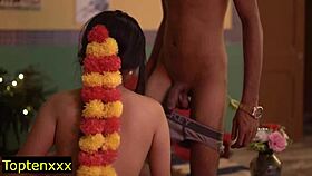 boss overwhelms cute maid with passionate interview lust