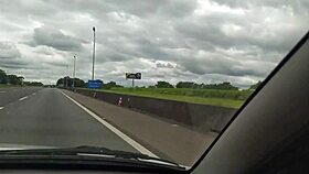 Girlfriend Loses Bet Masturbates Curvy Pussy in Restaurant Then Strips Naked Outside