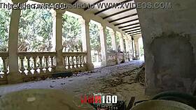 Blonde trailer slut buster unleashes her tattooed small tits for hardcore lust