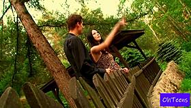 Kattie and Kristof share natural outdoor dorm moments