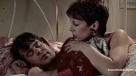 jamie lee curtis sneaks casual handjob tease in retro blue film scene