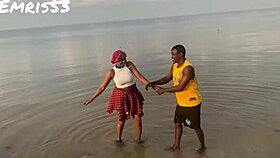 ASIAN EUROPEAN PORNSTAR HAS WILD BACKSTAGE BEACH FUN!