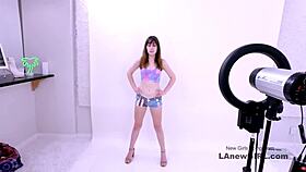 Hot babe on casting couch gets surprised by big cock creampie fuck 😈