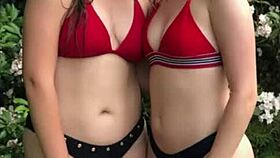 Real bikini babes flash big asses and tits on beach compilation.