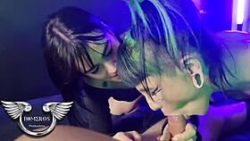 My daughter's hot friends sucked my cock after party! 🔥🍆