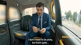 Taxi ride turns wild with cowgirl fucking for cash 💦 outdoor public bang!