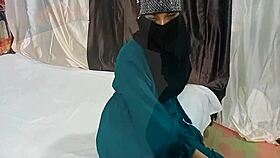 muslim babe bent over taking hardcore doggystyle ass pounding from lover