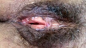 check my big hairy pussy dripping after intense creampie fuck