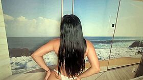 Big Booty Latina Returns Glazed in Thick Cum