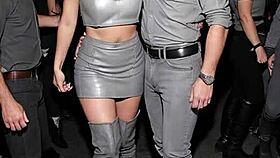 dirty after work vibes part 1 ai leather skirt tease outdoors 🔥👢