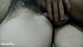 hot mature with hairy pussy teases small cock up close in sensual play