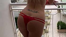 lisa, flash that lingerie on the tattooed balcony