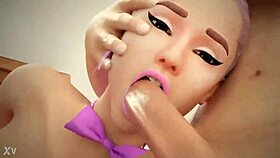 Ariana Grande's Tight Bunny Suit Stretched by Relentless Hardcore Pounding Action