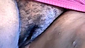 Amateur shows off her sexy cameltoe up close