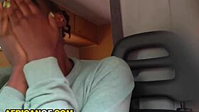 Horny Ebony Girlfriend Begs White Cock POV Safari Doggystyle