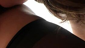 Lara explores lesbian play for the first time on camera