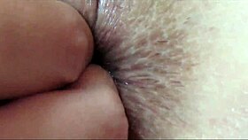 Ever seen such extreme close-up asshole fingering tease?