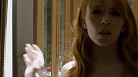 wanna see this peeping babysitter railed hard by two busty milfs?