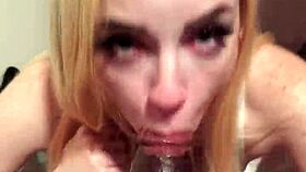 Prim British Slut Forced to Worship and Swallow Huge BBC Load