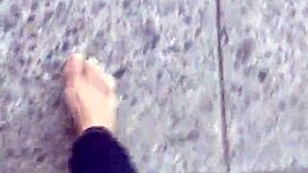 Ever seen such dirty calloused bare soles up close like this?