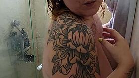 BBW, those huge puffy tits dripping wet after gym shower?