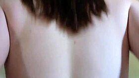 Amateur babe rides reverse cowgirl straight to creamy creampie finish