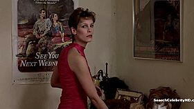 jamie lee curtis sneaks casual handjob tease in retro blue film scene