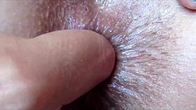 Ever seen such extreme close-up asshole fingering tease?