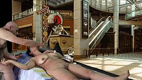 Sneaky Public Mall Sex Preview with Agarabas Olpr Big Tits and Cock Action