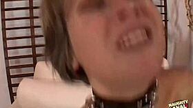 Submissive Blonde Kisses Feet Sucks Cock Offers Asshole