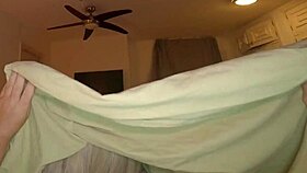 sharing bed leads to fucking sexy milf in all holes with double ass creampies