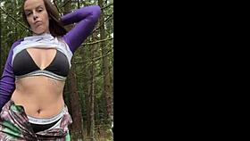 My Heart Races Watching Busty Flexible European Milf Pose Outdoors